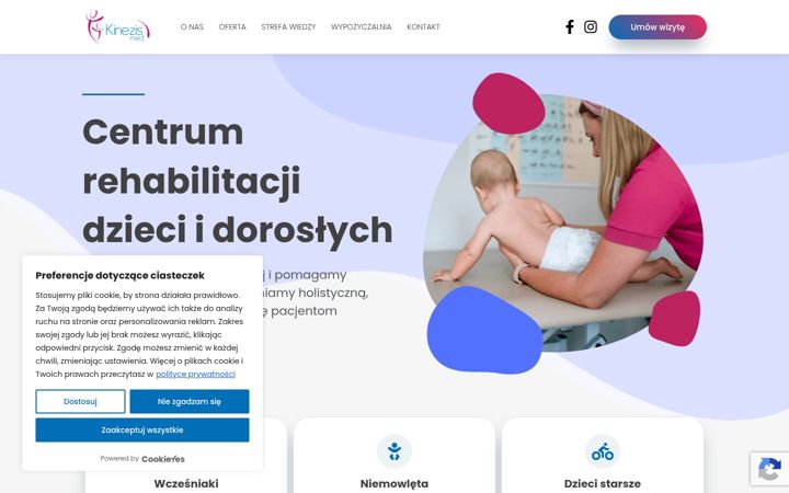 Screenshot of kinezismed.pl