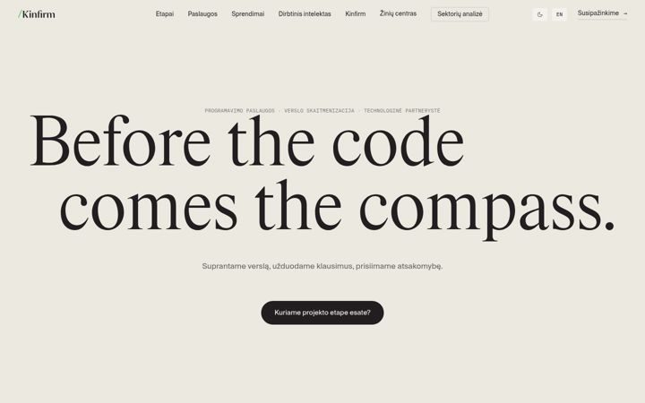 Screenshot of kinfirm.com