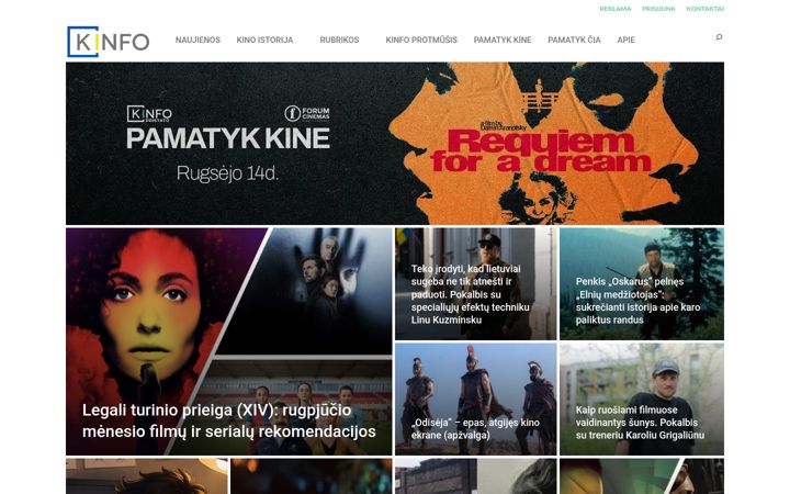 Screenshot of kinfo.lt