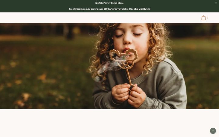 Screenshot of kinfolkandcomanufacturing.com.au