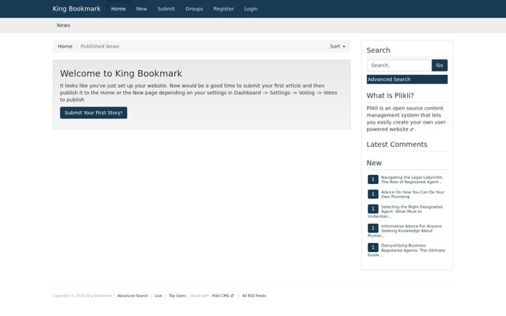 Screenshot of king-bookmark.stream