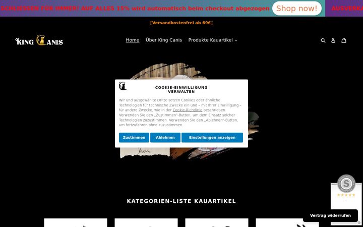 Screenshot of king-canis.de