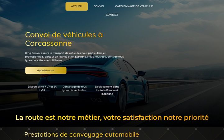 Screenshot of king-convoi.com