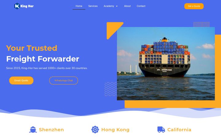 Screenshot of king-hor.com