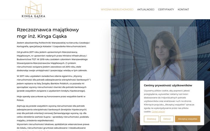 Screenshot of kingagaska.pl