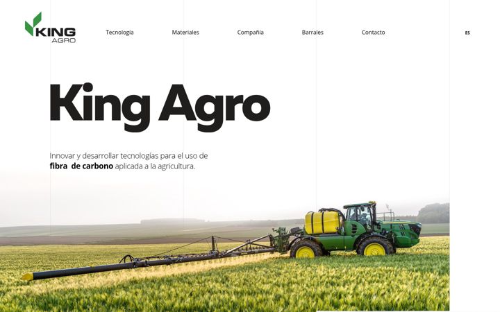 Captură de ecran a kingagro.com.ar