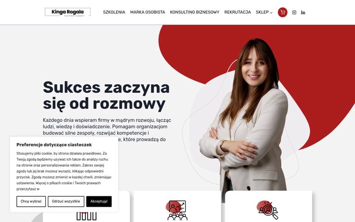 Screenshot of kingarogala.pl