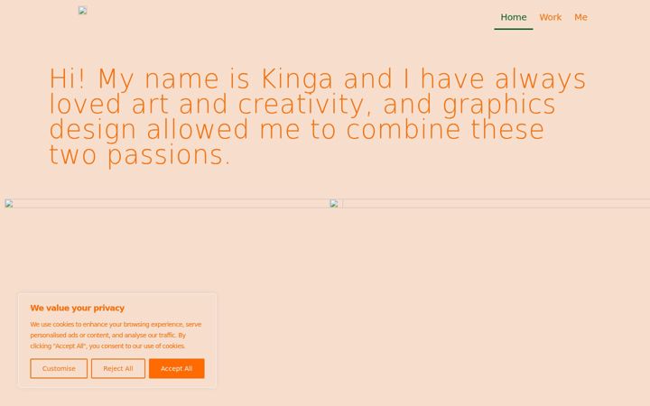 Screenshot of kingaskonieczna.com