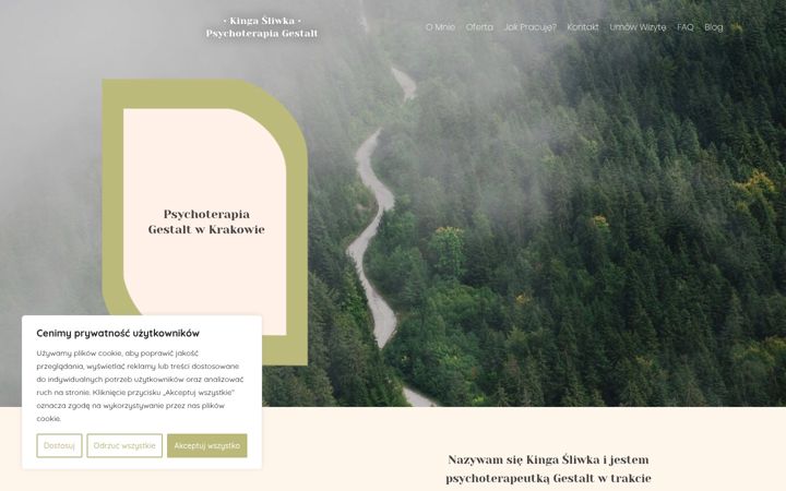 Screenshot of kingasliwka.pl
