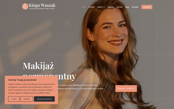 Screenshot of kingawaszak.pl