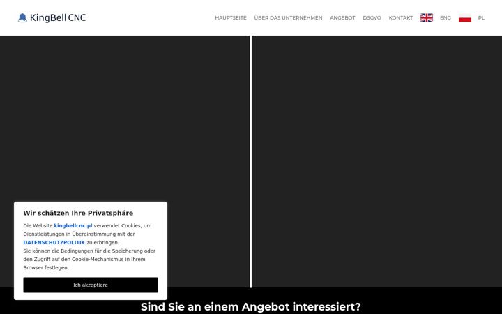 Screenshot of kingbellcnc.de