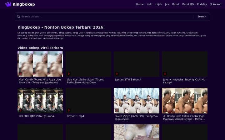 Screenshot of kingbokep.one