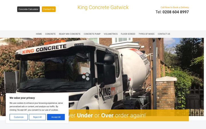 Screenshot of kingconcrete-gatwick.co.uk