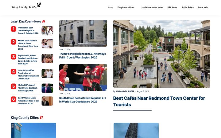 Screenshot of kingcountyinsider.com