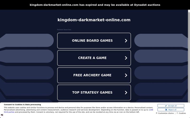 Screenshot ta' kingdom-darkmarket-online.com