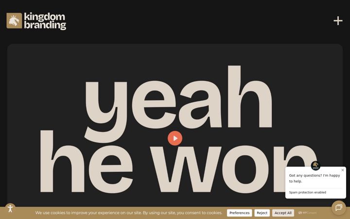 Screenshot of kingdombranding.com