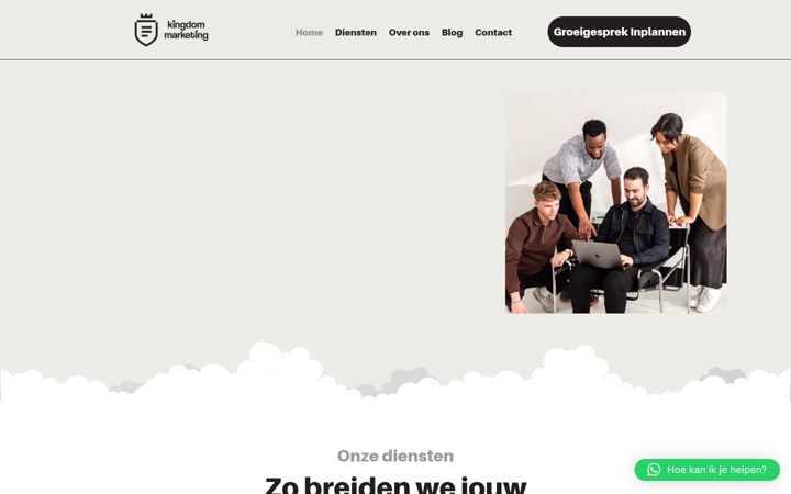 Screenshot του kingdommarketing.nl