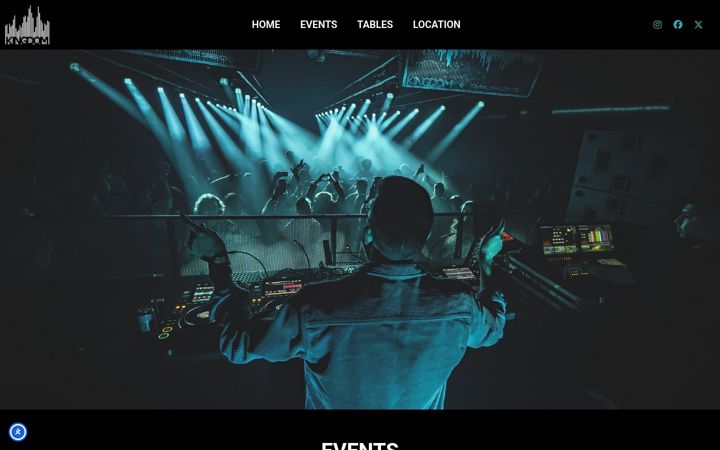 Screenshot of kingdomnightclub.com