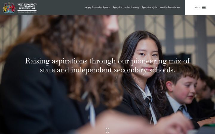 Screenshot of kingedwardvifoundation.co.uk