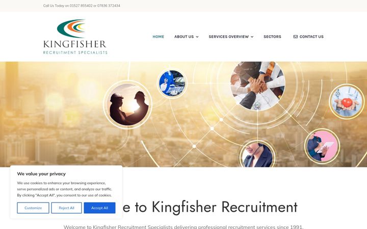 Screenshot of kingfisher-group.com