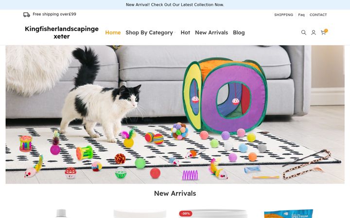 Screenshot of kingfisherlandscapingexeter.co.uk