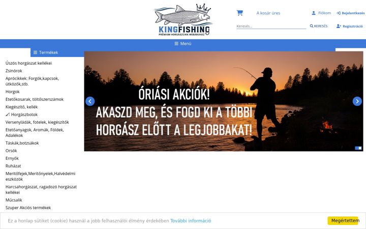 Screenshot of kingfishing.hu