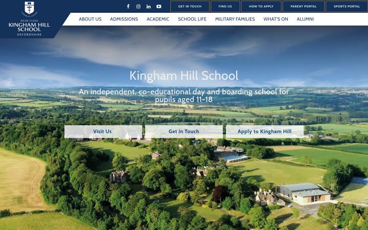 Screenshot of kinghamhill.org.uk