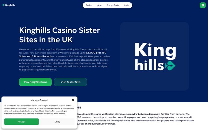 Screenshot of kinghills-sister-sites.com