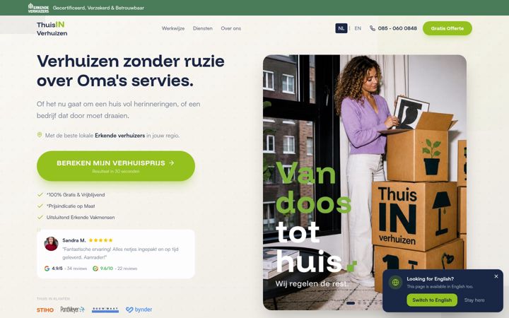Screenshot of kingkongmovers.nl