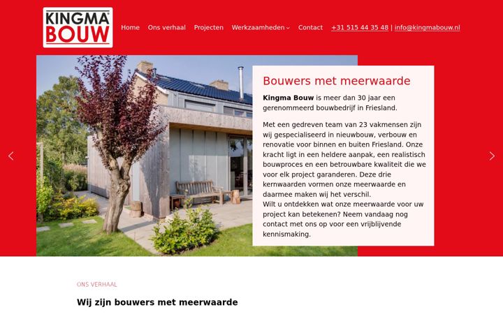 Screenshot of kingmabouw.nl