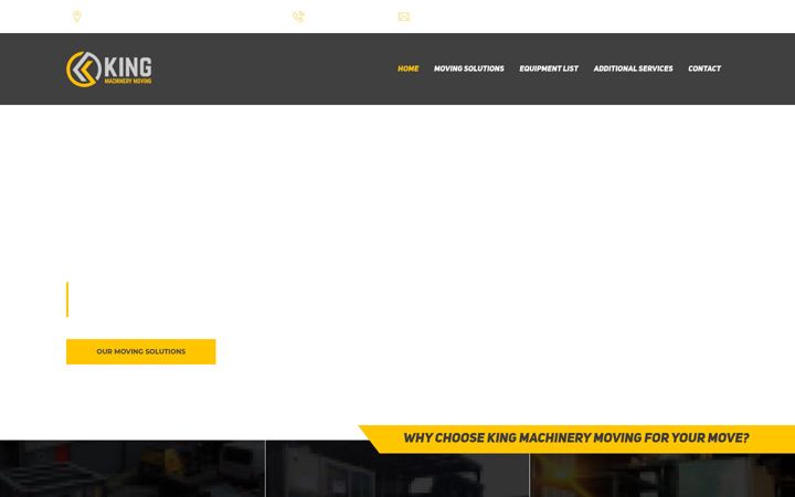 Screenshot of kingmachinerymoving.ie