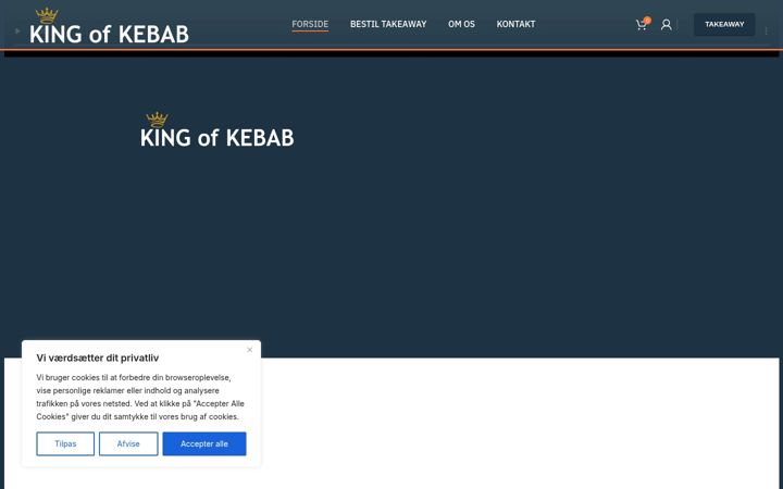 Screenshot of kingofkebab.dk