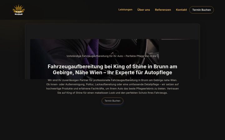 Screenshot of kingofshine.at