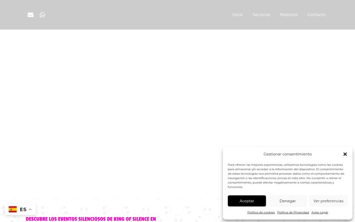 Screenshot of kingofsilence.com