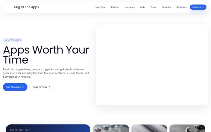 Screenshot of kingoftheapps.co.uk