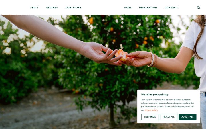 Screenshot of kingorange.com