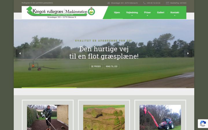 Screenshot of kingos-rullegraes.dk