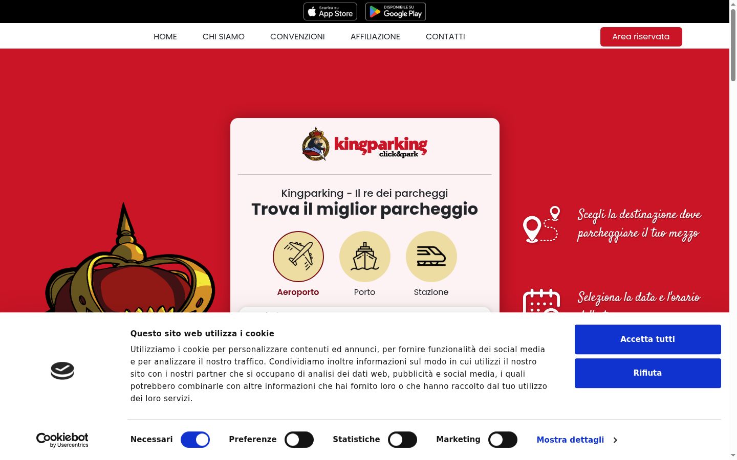 Captura de pantalla del banner de consentimiento mostrado antes de cualquier interacción
