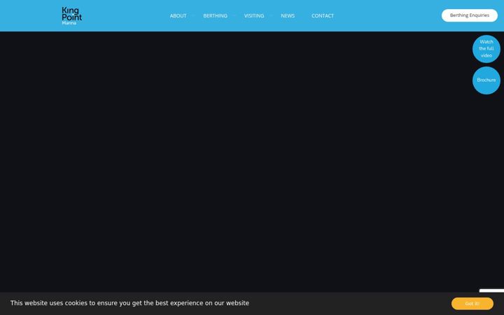 Screenshot of kingpointmarina.co.uk
