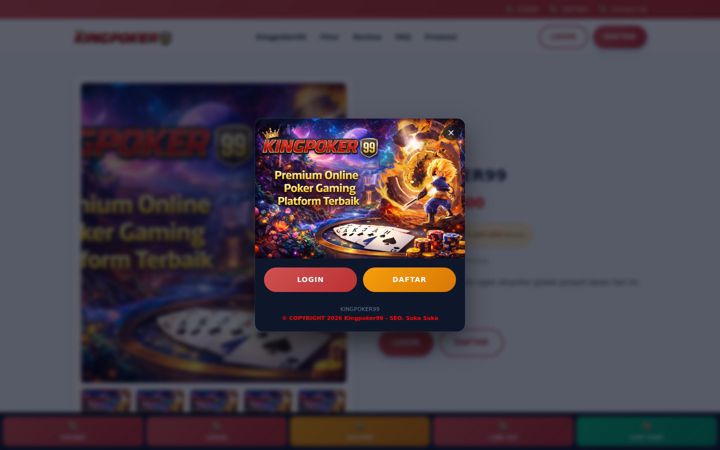 Screenshot of kingpoker99.net