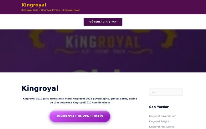 Screenshot of kingroyall.com
