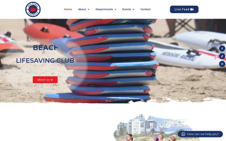 Screenshot of kingsbeachslsc.co.za