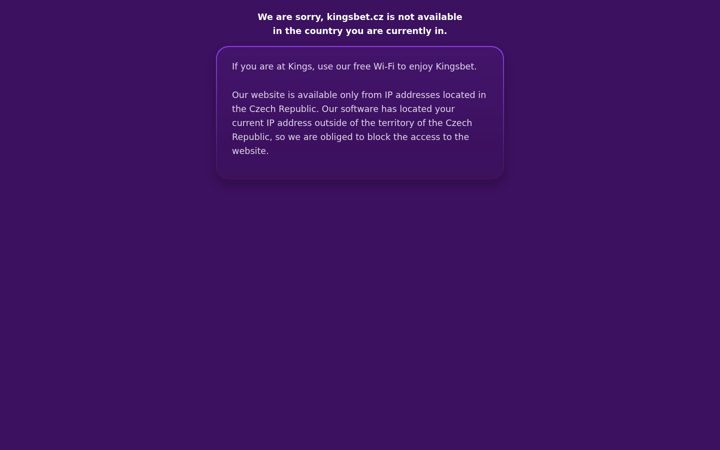 Screenshot of kingsbet.cz