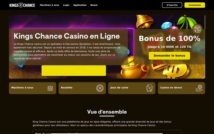 Screenshot of kingschanceenligne.fr