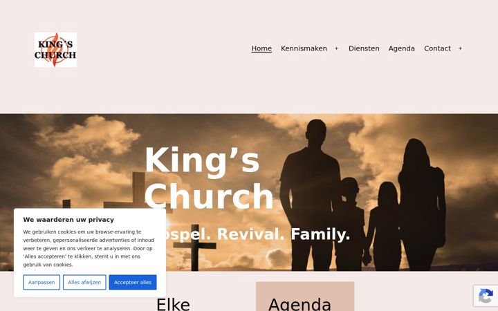 Screenshot of kingschurch.nl
