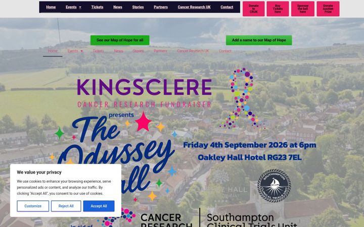Screenshot of kingsclerecrf.org.uk