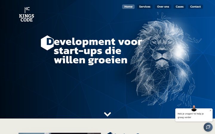 Screenshot of kingscode.nl