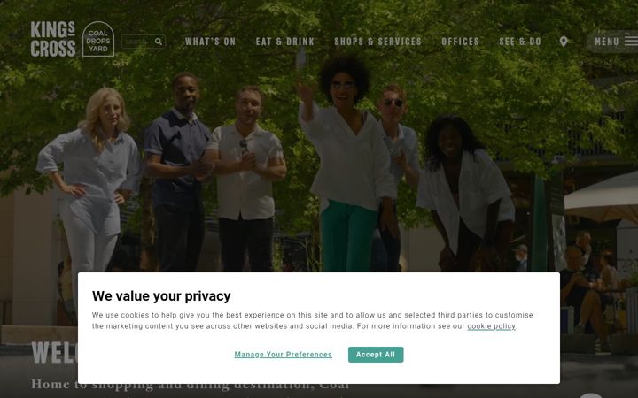 Screenshot of kingscross.co.uk