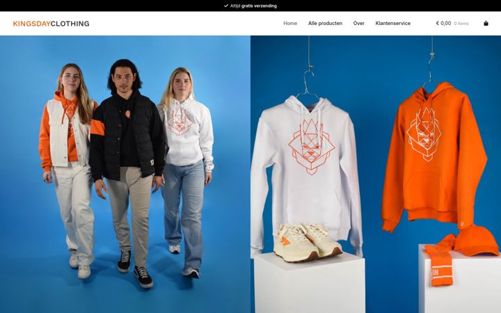 Screenshot of kingsdayclothing.nl