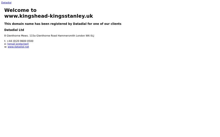 Screenshot of kingshead-kingsstanley.uk